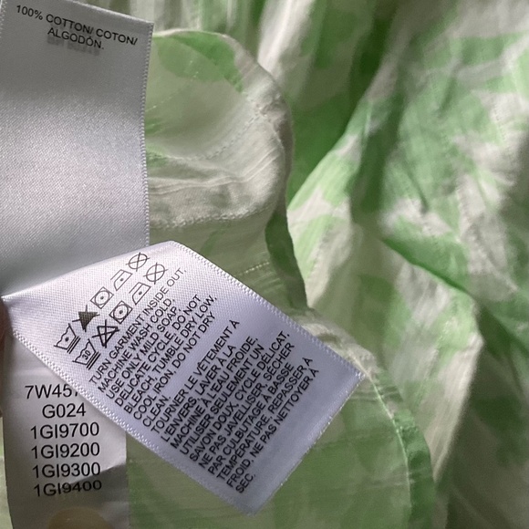 Lucky Brand Women's Short Sleeve Ruffle Collar Feminine Popover Top Sz Large - Picture 4 of 6